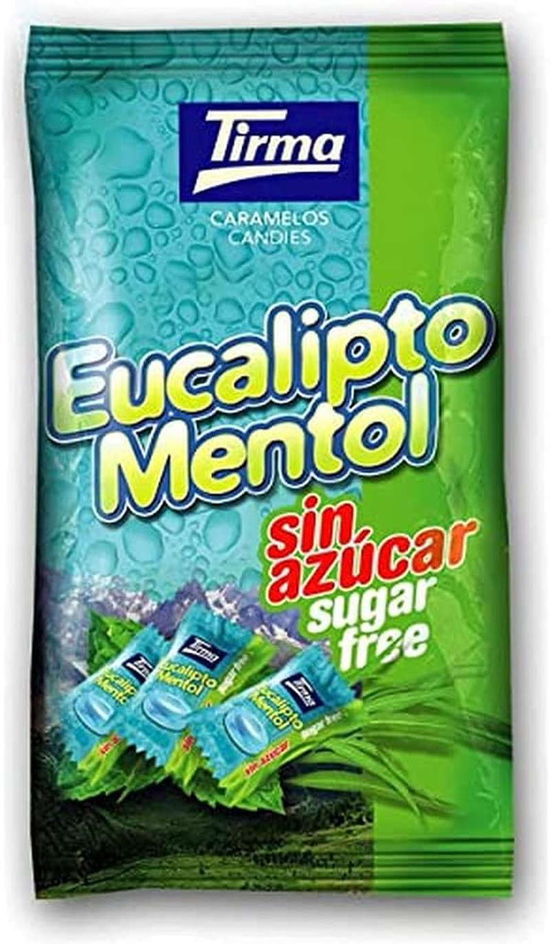 Sugar Free Eucalyptus and Menthol Candy 150G | Hard Boiled Sweets | Gluten Free