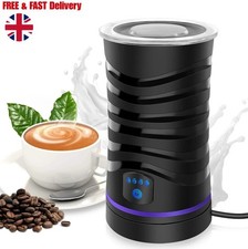 Electric Milk Frother 4 in 1 Automatic Frother Milk Steamer Latte Coffee Foam UK