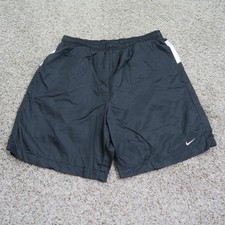Vintage Nike Trunks Mens Large Black Drawstring Lined Swim Shorts Activewear Y2K