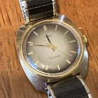 Vintage Mens Timex Electric Mens Watch Gray Gradient Dial for Parts Repair
