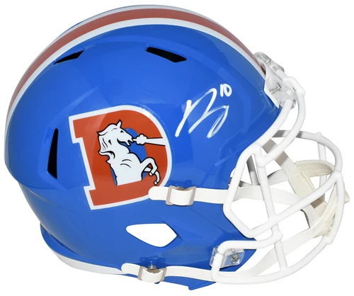 BO NIX SIGNED DENVER BRONCOS THROWBACK FULL SIZE SPEED HELMET BECKETT