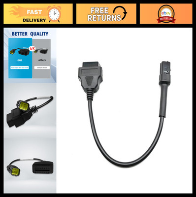 OBD2 Adapter Cable 4 Pin to 16 Pin OBD1 Connector for KUBOTA Vehicles, Car Diagn
