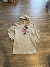 Disney Uniglo UT Minnie Gray Sweatshirt Tunic Dress XS S Oversized Mickey