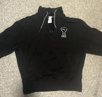 Puma x Ami Alexandre Mattiussi Half-Zip Hoodie Black Size M