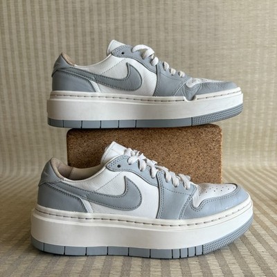 Nike Air Jordan 1 Elevate Low Shoes Womens Size 9 Wolf Grey Leather DH7004-100