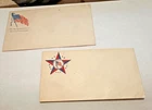 2 Authentic Civil War Patriotic Envelopes - "The Flag We Fight Under" - "Union"