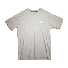 Adidas men Train Essentials Feelready Training Tee Large Cream Short Sleeve Gym