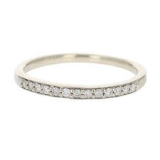 .10ctw Round Cut Diamond Prong Set Wedding Band Ring 10k White Gold Size 7