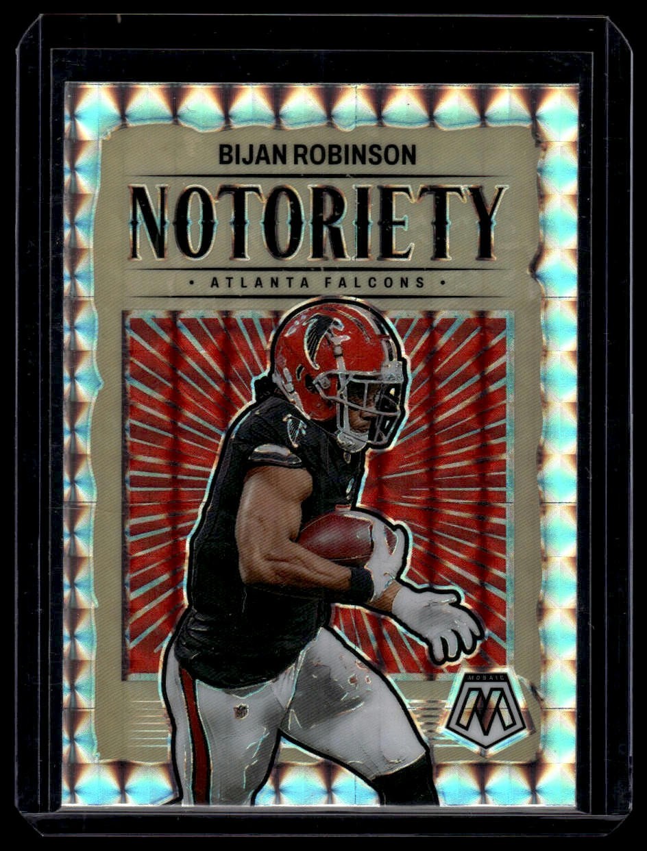 2024 Panini Mosaic #11 Bijan Robinson Notoriety Mosaic