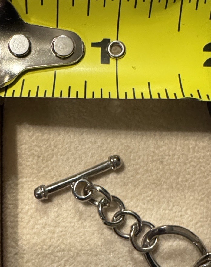 Ginger Snaps Silver Rolo Chain Toggle necklace wi… - image 14