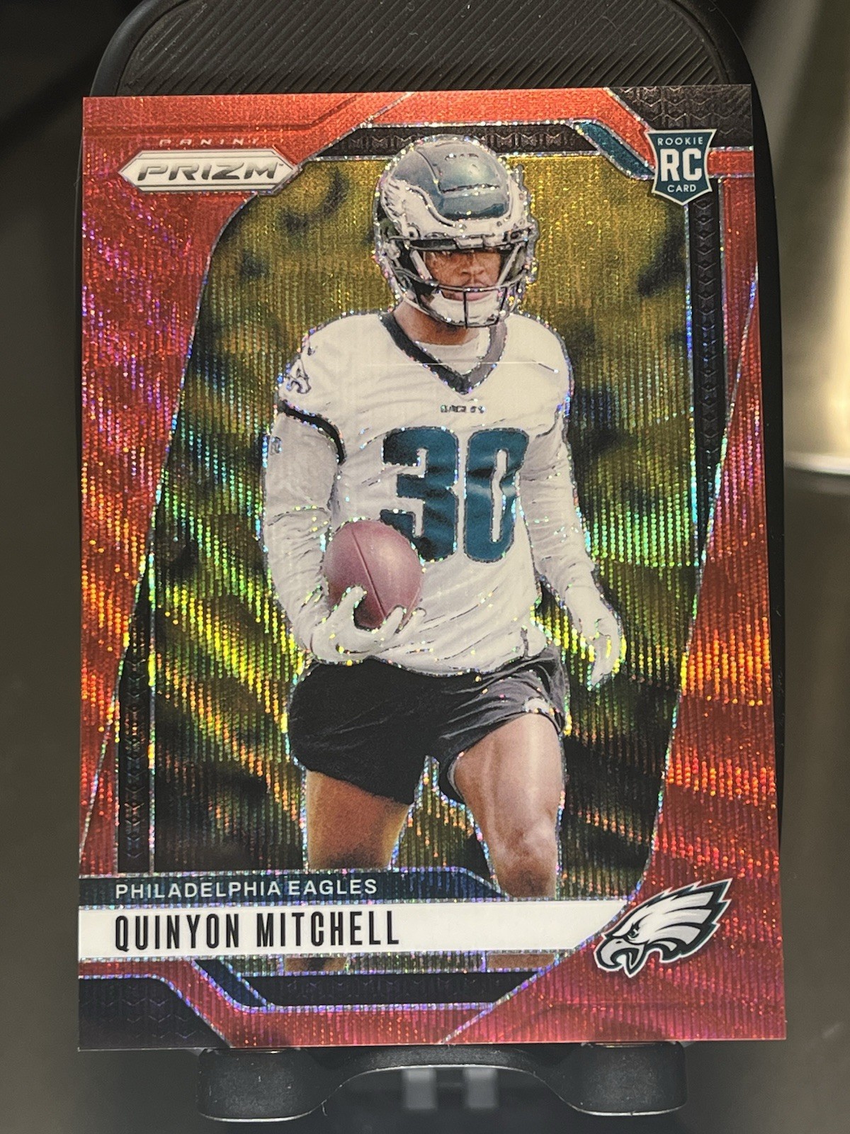 2024 Panini Prizm - Rookies Quinyon Mitchell #381 Red Wave Prizm /149 (RC)