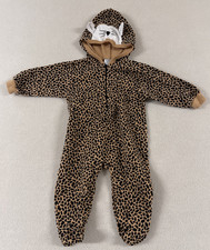 Vtg Baby Costume Cheetah Animal Tail Ears Hood Class Club 6-9 Months Leopard