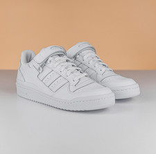 Image of adidas Forum Low FY7755 Triple White Trainers UK Sizes 4-8 BNIB RRP £100