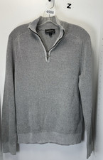 Express Gray Quarter Zip Sweater Size Medium NICE