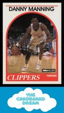 Danny Manning 1989-90 Hoops #40 RC Rookie Los Angeles Clippers Basketball Card. rookie card picture