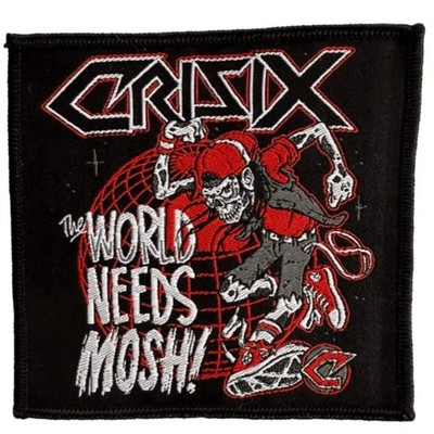 Crisix Patch · The World Needs Mosh · Band Aufnäher · Offizieller Merch