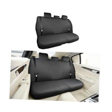 55.12 Inch Car Back Seat Cover, Rear Seat Protector Black