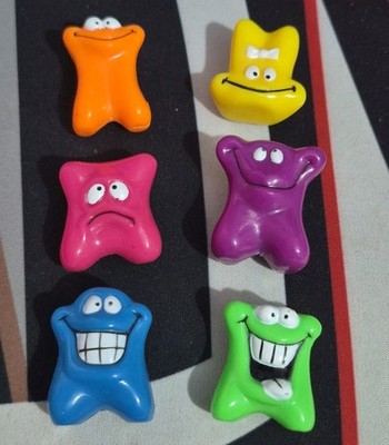 6x Knuckleheads Komplettes Spiel Figuren Set. Figuren. Like Gogo's Crazy Bones 