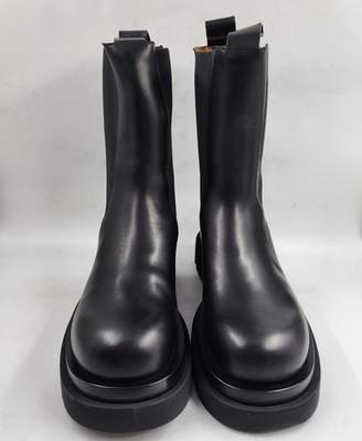 Bottega Veneta Leather Tall Platform Chelsea Boots Men's 9US Nero