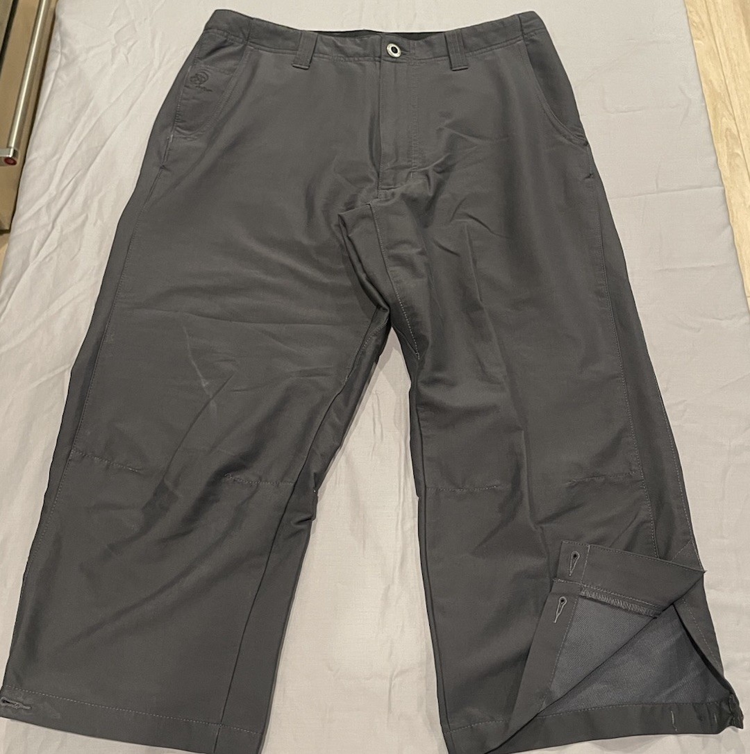 Patagonia Womens 32 Hiking Pants Capri Cargo Pockets Dark Gray Outdoor Stretch