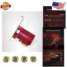 Upgrade to 10Gbps Ethernet: TX401 PCIe Network Card, High-Speed, Win/Linux Ready