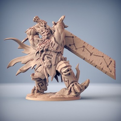 Epic Boss - Vulkarion Fire Giant Champion | 32mm scale miniature Artisan Guild