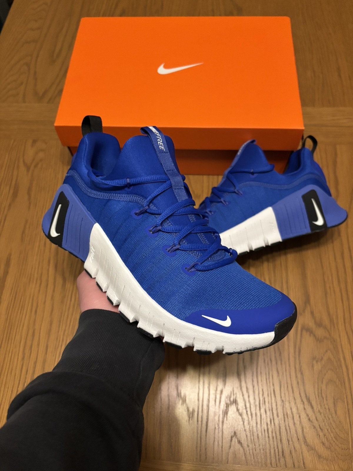 Nike Metcon 6 Workout Trainers | Size UK7.5 | Racer Blue White | RRP £120 image 3