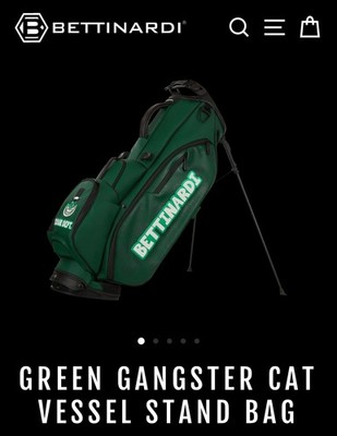🐱Bettinardi *HIVE* Gangster Cat Green Vessel Tour Dept Golf Bag