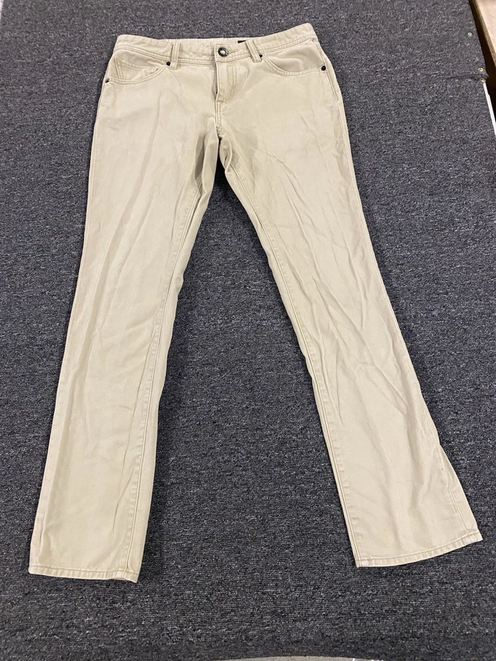 Volcom Vorta Beige Denim Men's Jeans Straight Leg Slim Fit Size 30 - Image 3 of 4