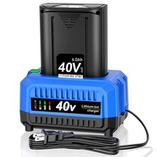 6.0Ah Lithium-Ion Battery and Charger Kit For Kobalt 40V Max KB540C-06 KB245-06