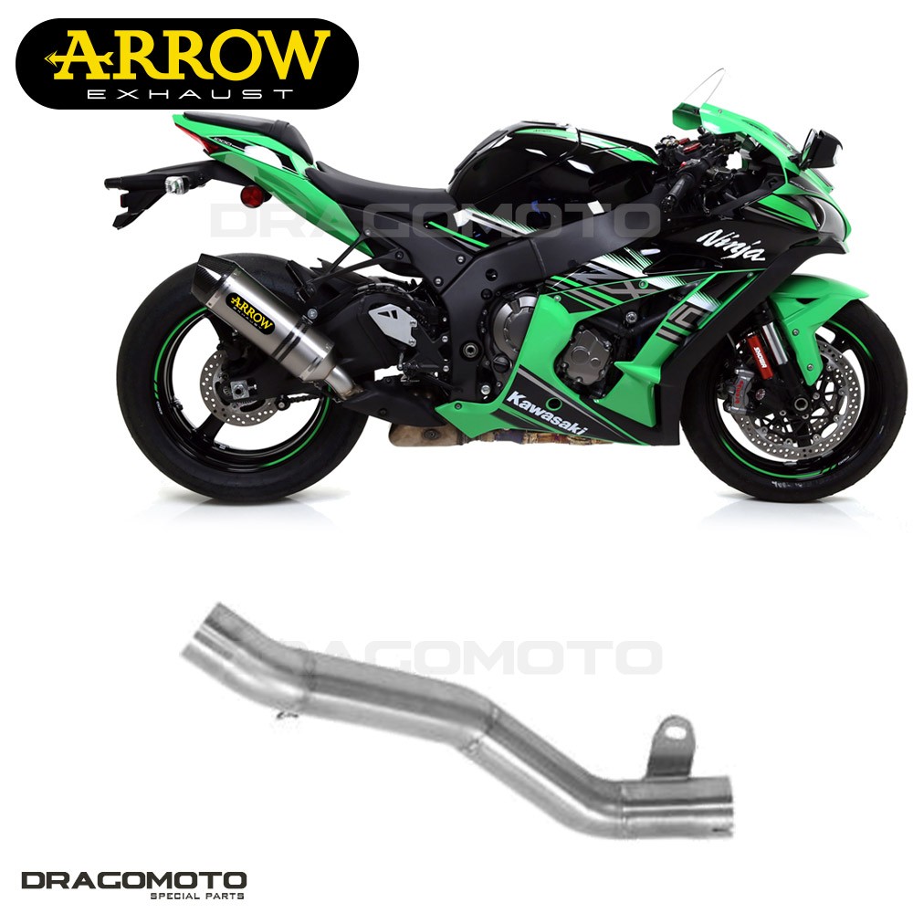Tuyaux Arrow No Kat RC Kawasaki ZX-10R 2018 2019 raccord racing