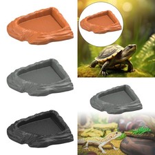 Turtle Water Dish Tortoise Water Food Bowl Terrarium Bowl