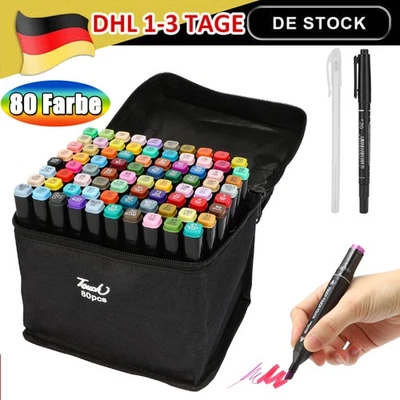 TOUCH YOUCH YOUCH Graffiti Stifte Marker SetDual Tip Marker Set Für DIY Graffiti Sketch 80 Farbe
