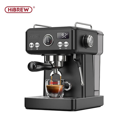 H10A Schwarz Espressomaschine Temperatur Volumen Vorbrühen Einstellbar 58mm Porta