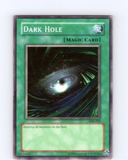 Yu-Gi-Oh TCG Dark Hole SDK-022 Unlimited Regular Common Card Played LP