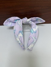 Purple Unicorn Homemade Tie Knot Headband Hair Accessory For Girls
