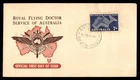 Mayfairstamps Australia FDC 1957 Map Plane and Caduceus Royal Flying Dr First Da