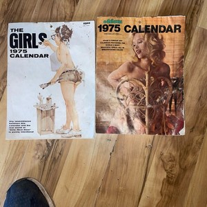 1975 collectible calendars unmarked