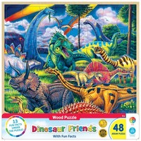 Masterpieces 48 Piece Fun Facts Jigsaw Puzzle For Kids - Dinosaur Fr (Us Import)