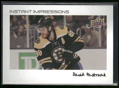 2022-23 Upper Deck David Pastrnak Instant Impressions #PZ-44 Boston Bruins