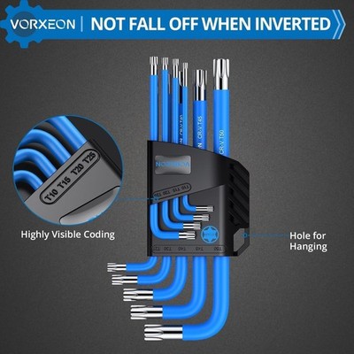 Clé Torx Inviolable Standard Acier Chrome Vanadium Professionnel T15