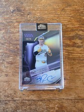 2026 Topps Chrome Black Brent Rooker  Purple Auto /75 Encased. Athletics. CBA-BR