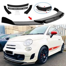For Fiat Abarth 595 500 Hatchback Front Bumper Lip Splitter Chin Spoiler Wings For Fiat Abarth 595 500 Hatchback Front Bumper Lip Splitter Chin Spoiler Wings
