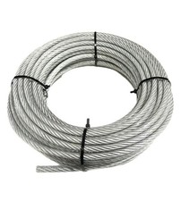 Vinyl Coated Galvanized Steel 5/16 - 3/8, 7x19, Wire Rope Cable: 50, 100, 200 Ft