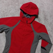 Columbia Jacket Womens Medium Windbreaker Packable Full Zip Hooded Lightweight