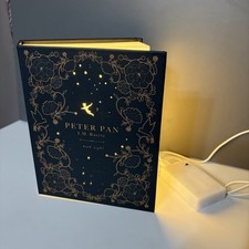 Peter Pan Book Nightlight With Battery Pack USB Cord, Kids Bedroom Decor