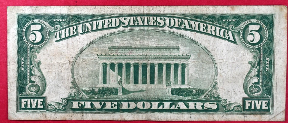 1929 $5 National Currency Federal Reserve Bank of Atlanta F - Image 2 of 2