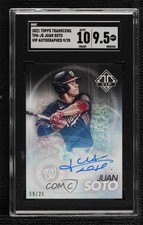 2021 Transcendent Collection VIP Party 9/20 Juan Soto SGC 9.5 Mint+ Auto 19hu