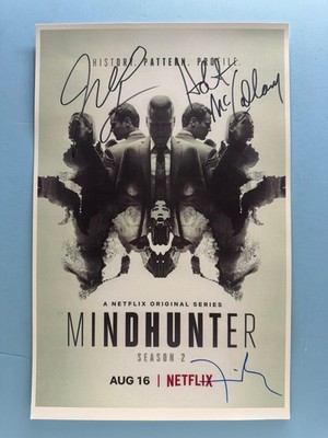 MINDHUNTER Season 2 POSTER 11x17 SIGNED by 3 AUTHENTICATED withCOA FREE SHIP