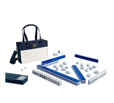 NEW Mahjong Tile Set with Storage Tote 166pc Oversized Tiles 8+ Years